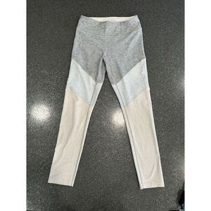 Outdoor‎ Voices Colorblock Grey Beige Leggings Size Medium Athleisure